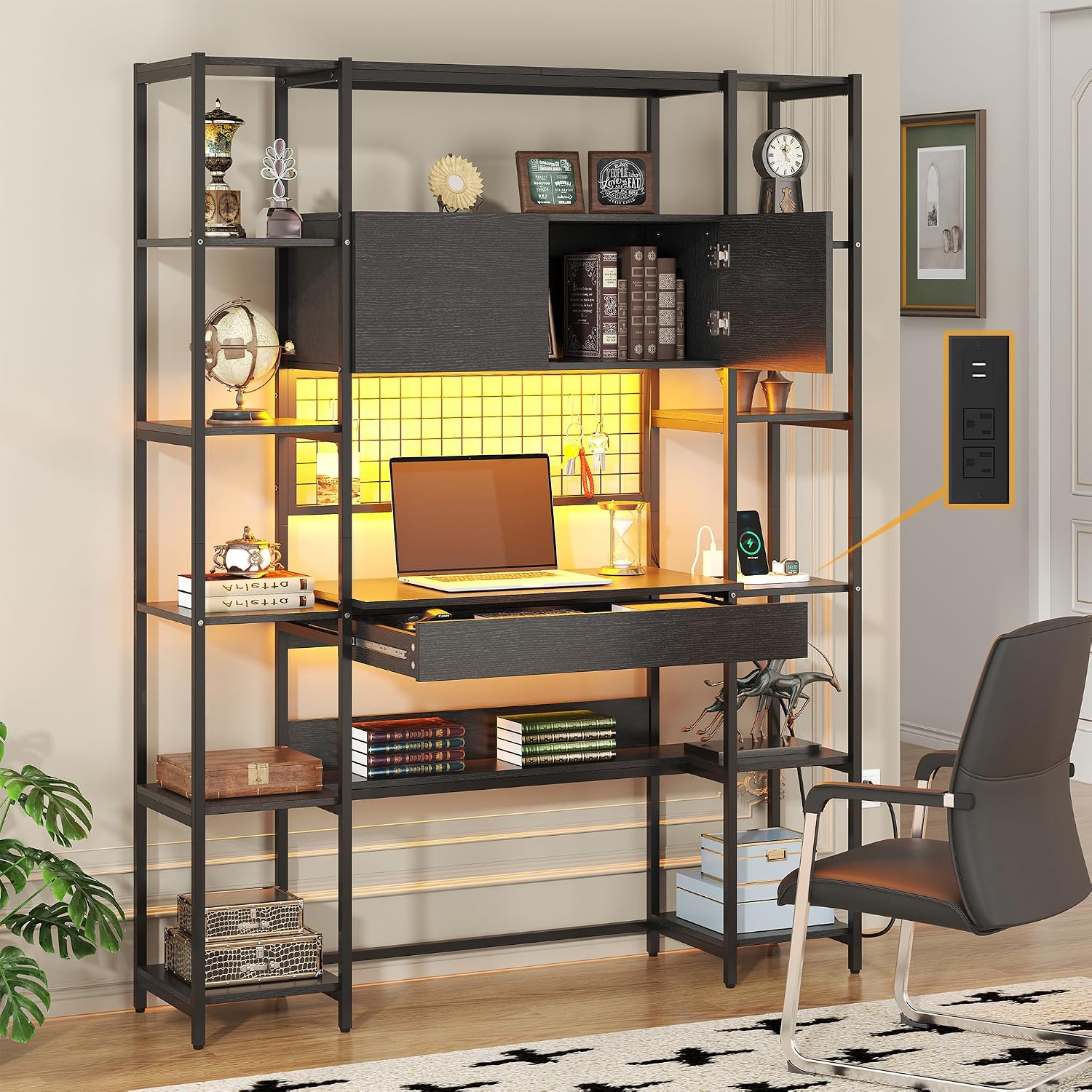Bookshelf 5 Tier - رف كتب بـ 5 طبقات مع