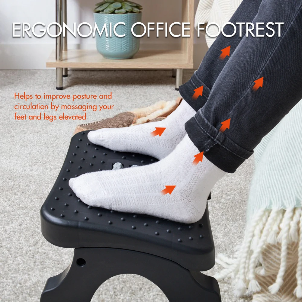 Office Furniture World - مسند قدم مريح تحت المكتب مع