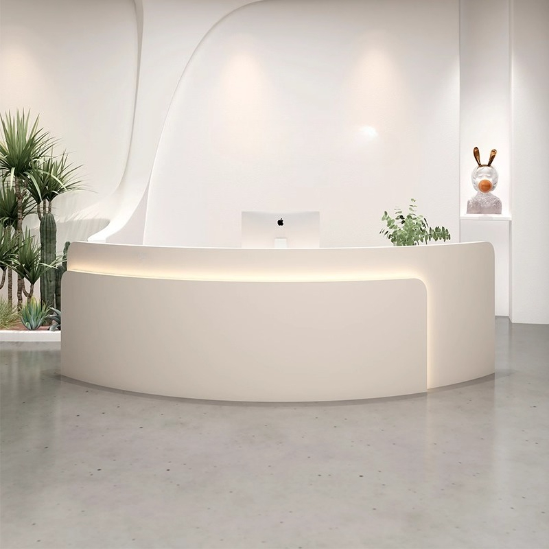 Office Furniture Store - خزانة بار شبه دائرية فاخرة وخفيفة