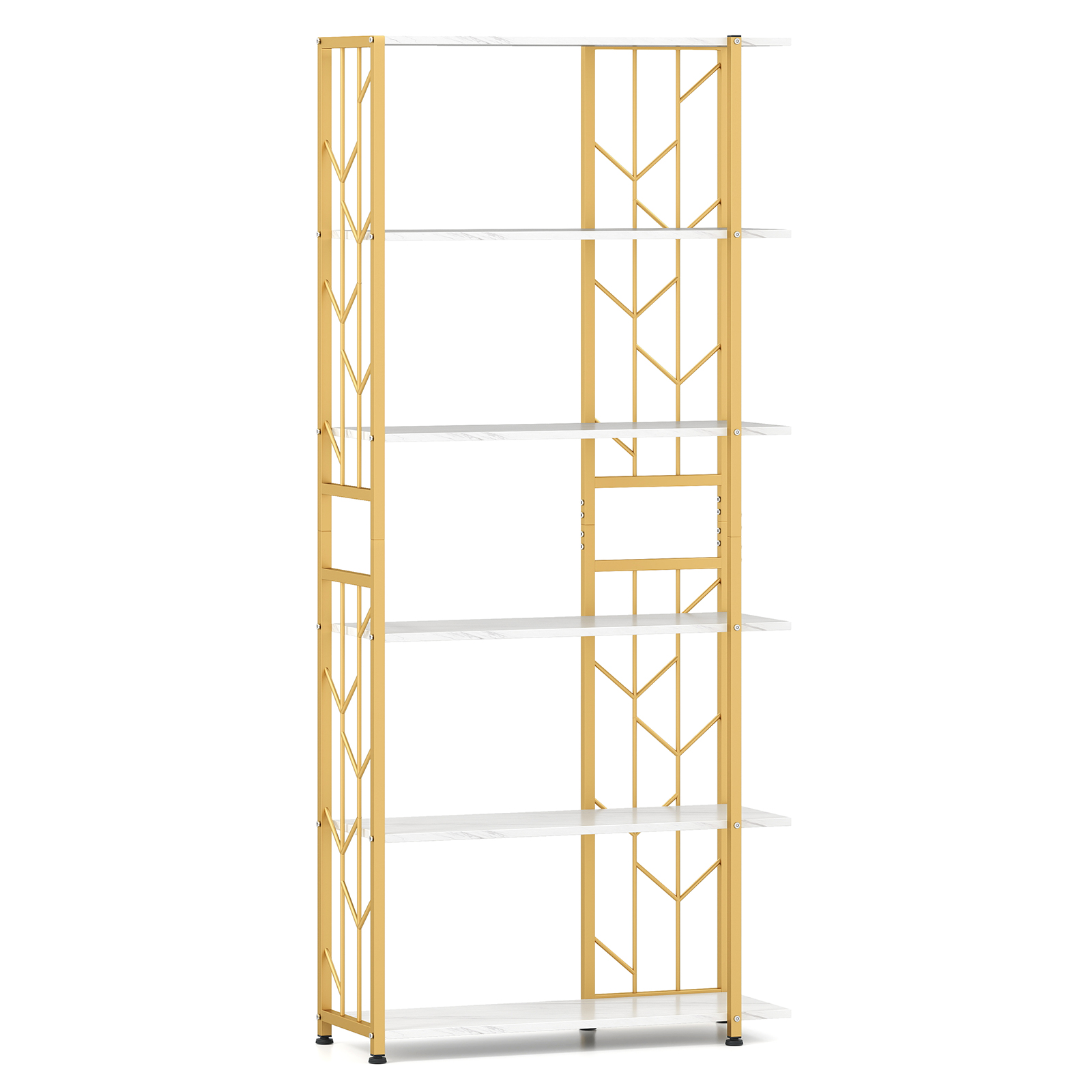 Bookshelf 5 Tier - رف كتب من 6 طبقات مع