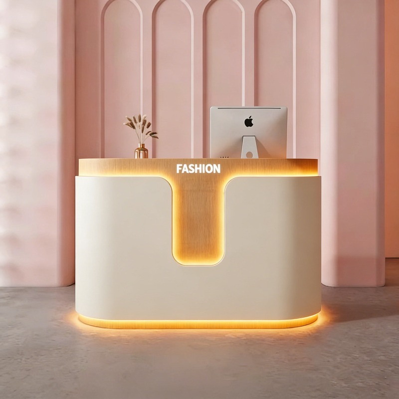 كاونتر استقبال فاخر بتصميم نور - مراجعة Office Furniture Store وسعره