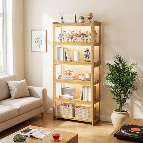 خزانة عرض، خزانة عتيقة بخمسة ط - مراجعة Bookshelf 5 Tier وسعره