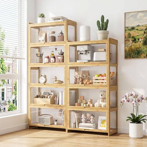 خزانة عرض، خزانة عتيقة بخمسة ط - مراجعة Bookshelf 5 Tier وسعره