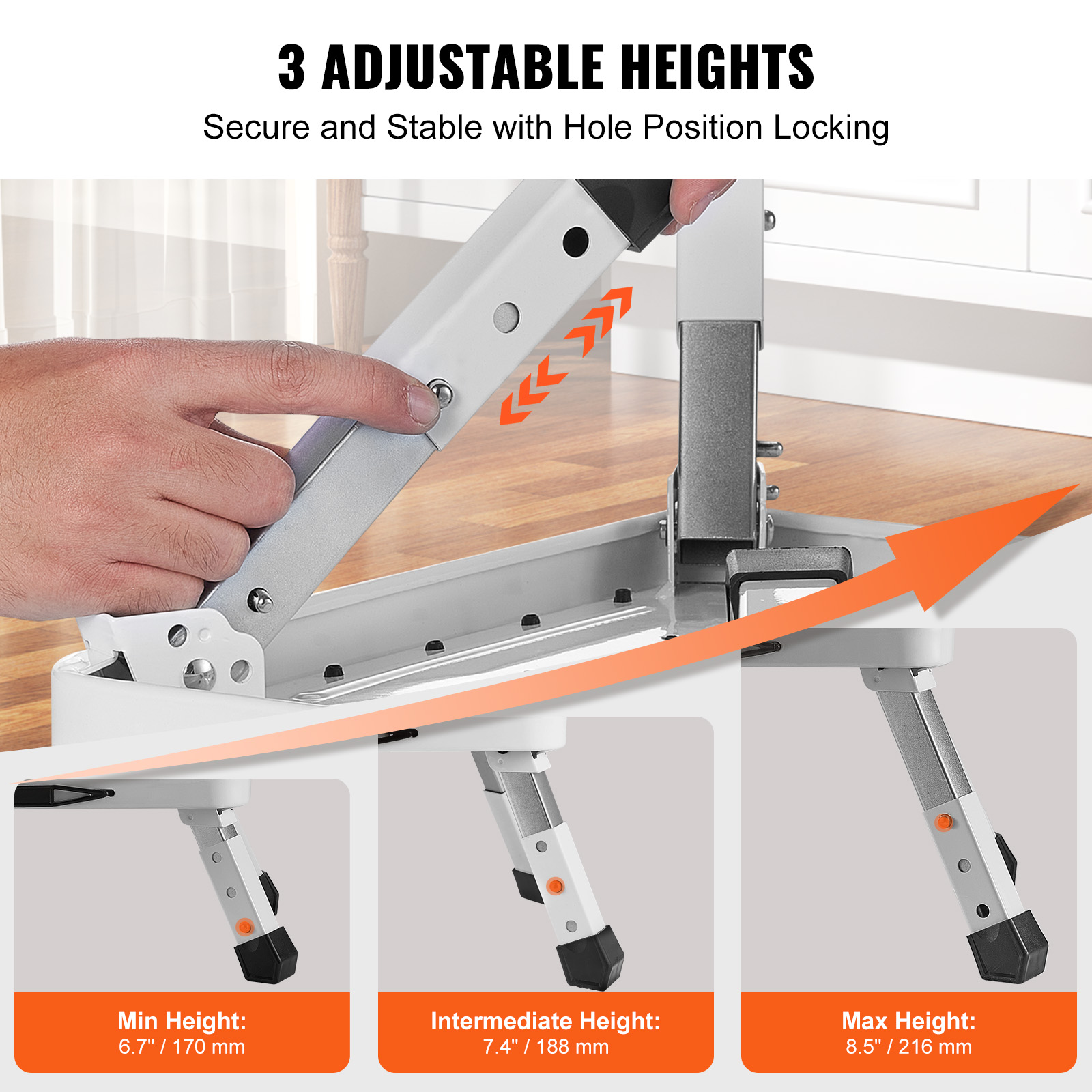 كرسي VEVOR ذو خطوة واحدة، سعة  - مراجعة Office Furniture World وسعره