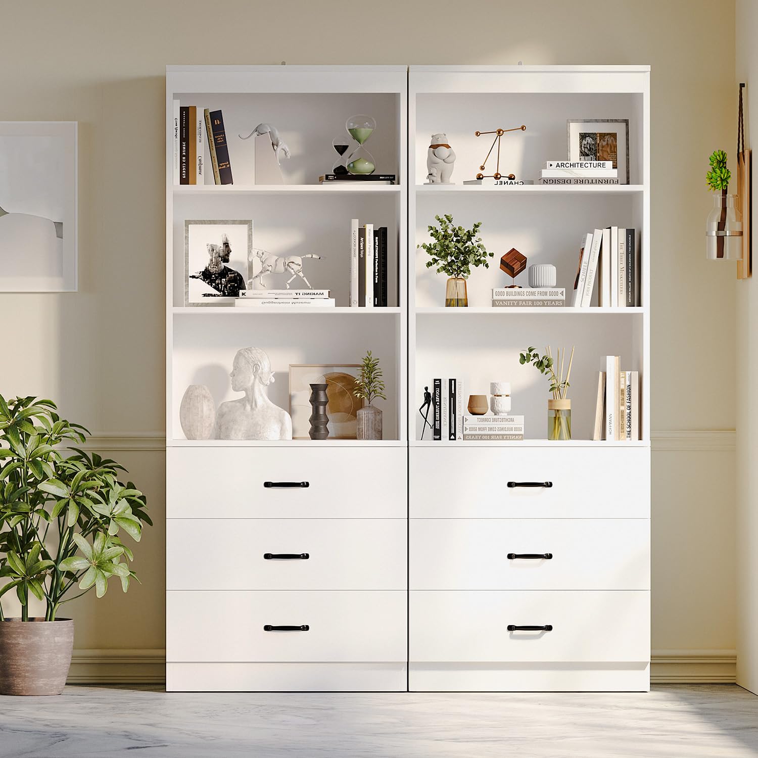 رف كتب بخمسة طوابق مع أدراج، خ - مراجعة Bookshelf 5 Tier وسعره