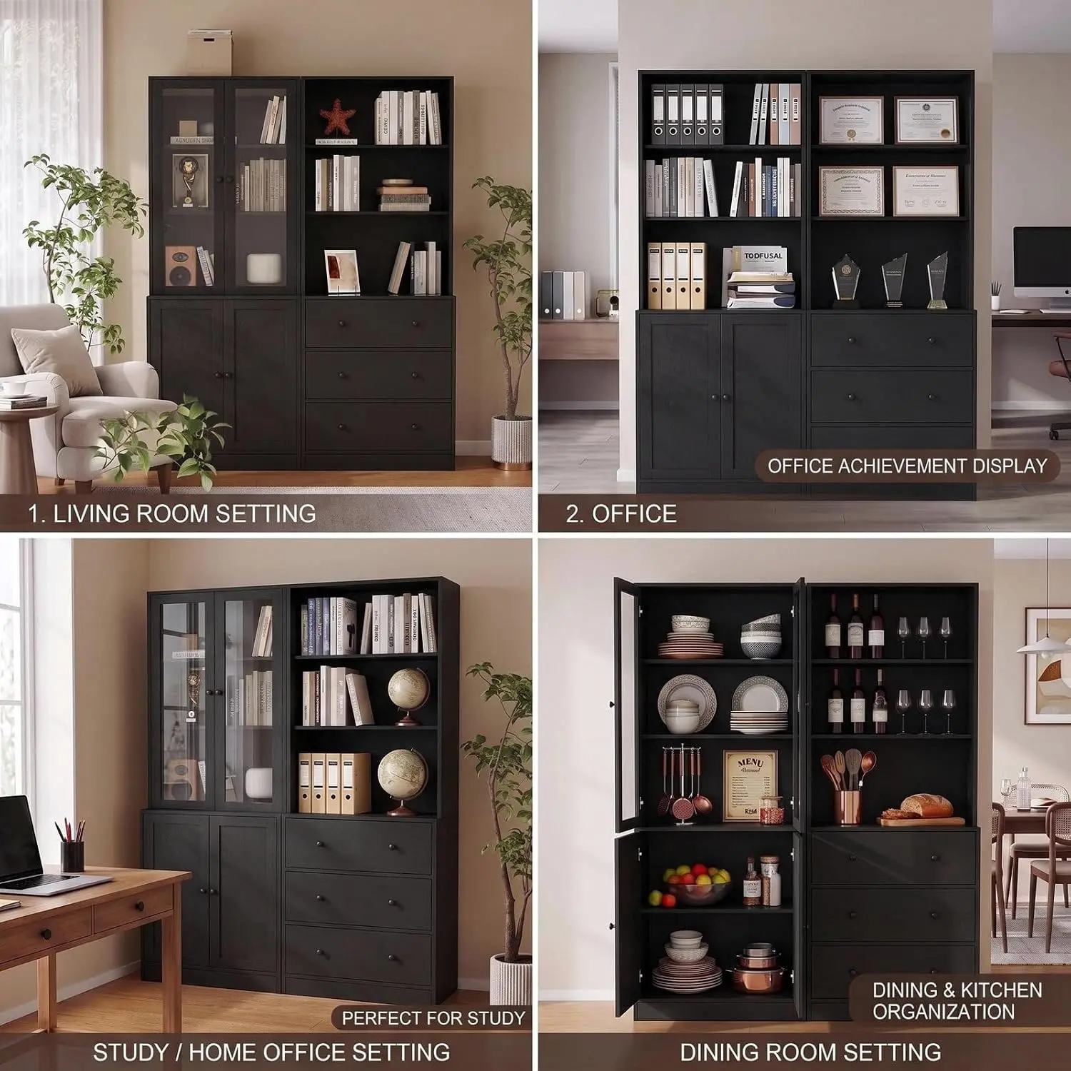 رف كتب بارتفاع 71 بوصة مع وحدا - مراجعة Bookshelf 5 Tier وسعره