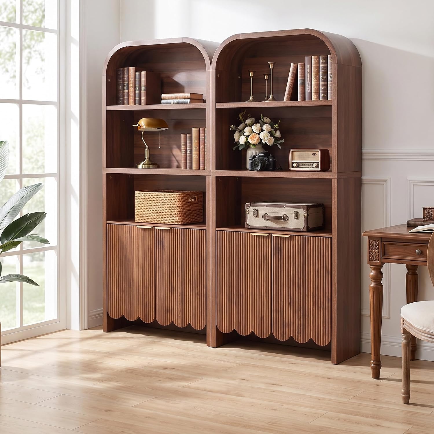 رف كتب مقوس بارتفاع 71 بوصة، 5 - مراجعة Bookshelf 5 Tier وسعره