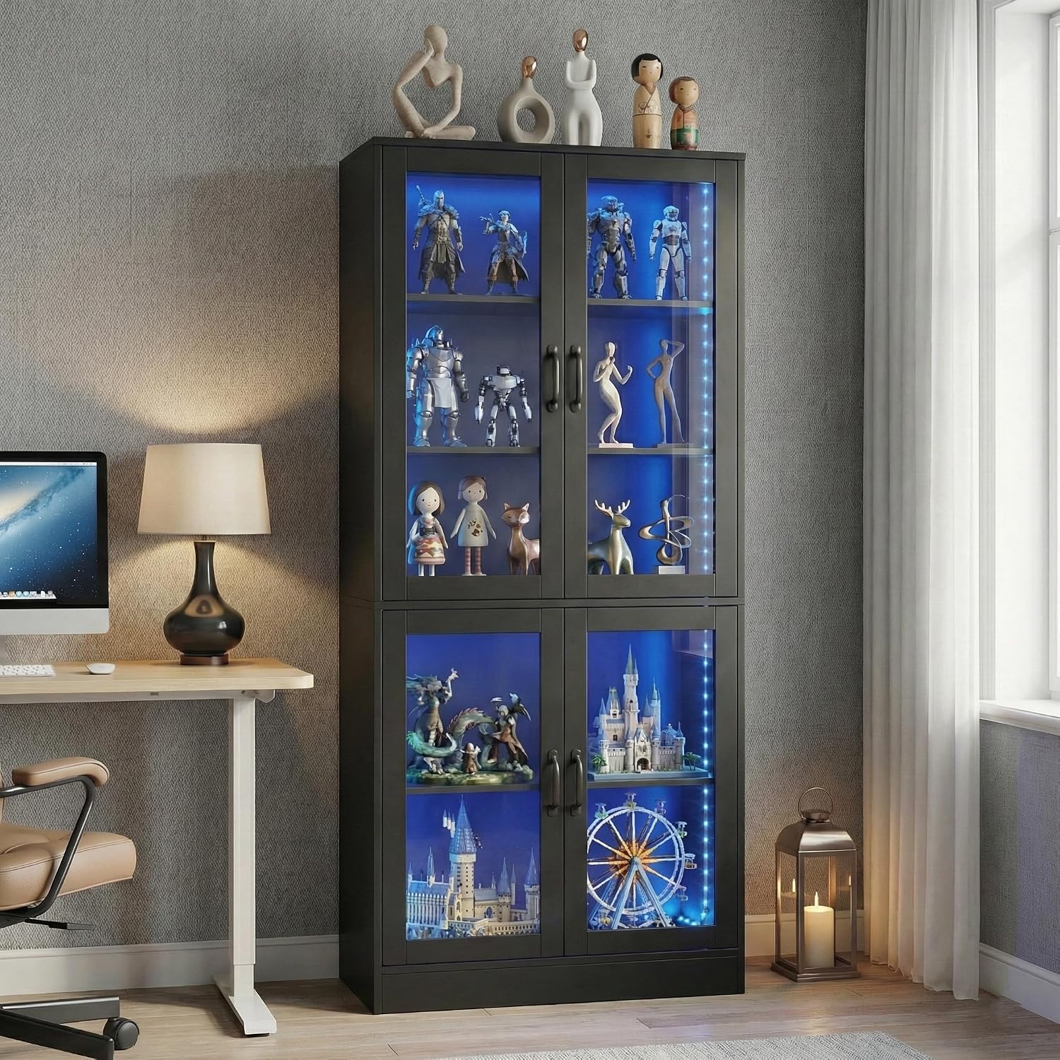 خزانة عرض زجاجية بخمس طبقات مع - مراجعة Bookshelf 5 Tier وسعره
