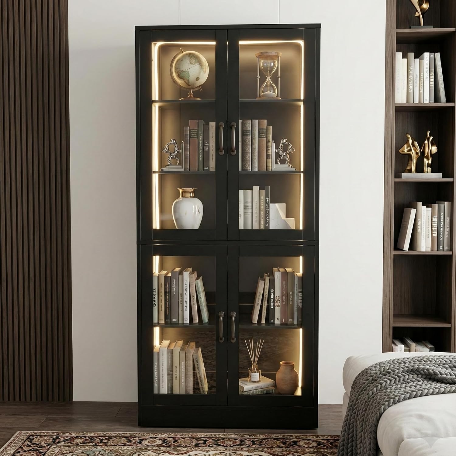 خزانة عرض زجاجية بخمس طبقات مع - مراجعة Bookshelf 5 Tier وسعره